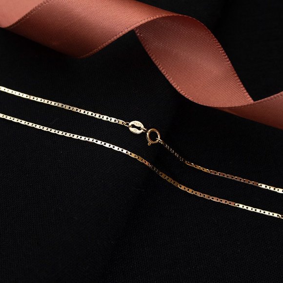 Real Solid 10K Yellow Gold Dainty Mainer Anklet Stamped 10K - Picture 5 of 5